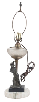 1876 Hartford BBC Figural Oil Lamp 
